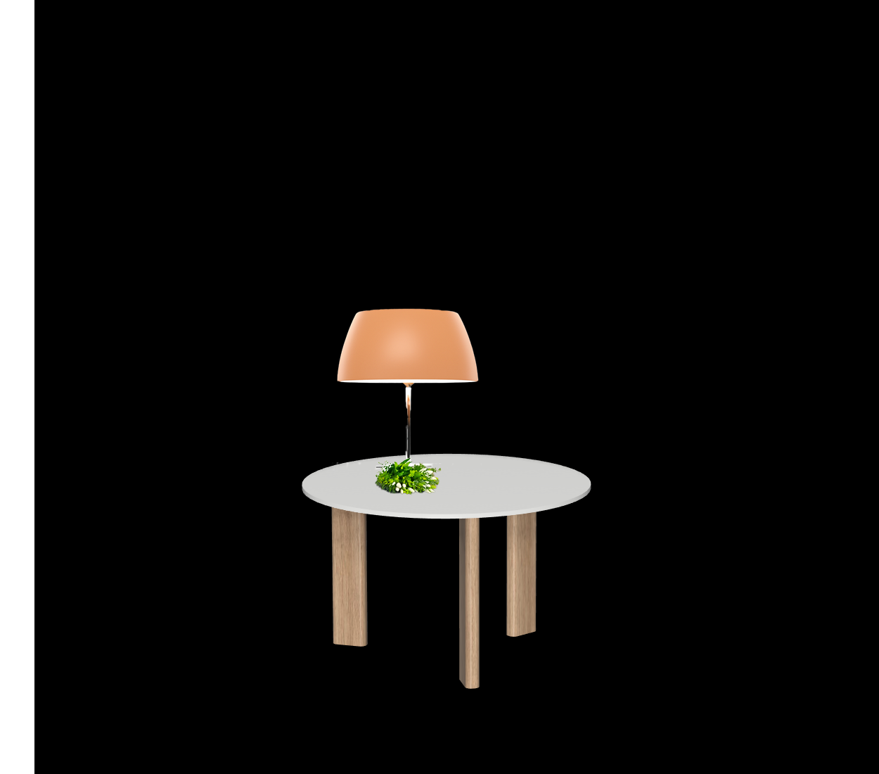 EDAM table ronde 3 pieds