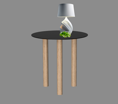 Gouda table ronde avec 3 pieds identiques