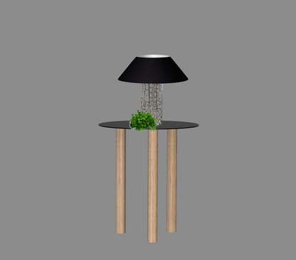Gouda table ronde avec 3 pieds identiques