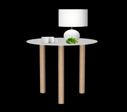Gouda table ronde avec 3 pieds identiques