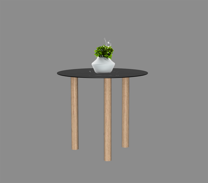 Gouda table ronde avec 3 pieds identiques