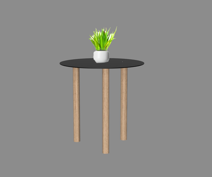 Gouda table ronde avec 3 pieds identiques