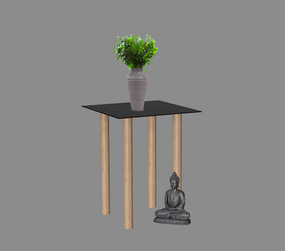 Gouda table carrée avec 4 pieds identiques