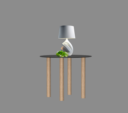 Gouda table ronde avec 4 pieds identiques
