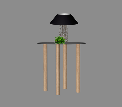 Gouda table ronde avec 4 pieds identiques