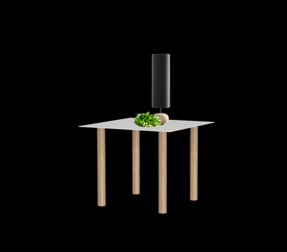 Gouda table carrée avec 4 pieds identiques