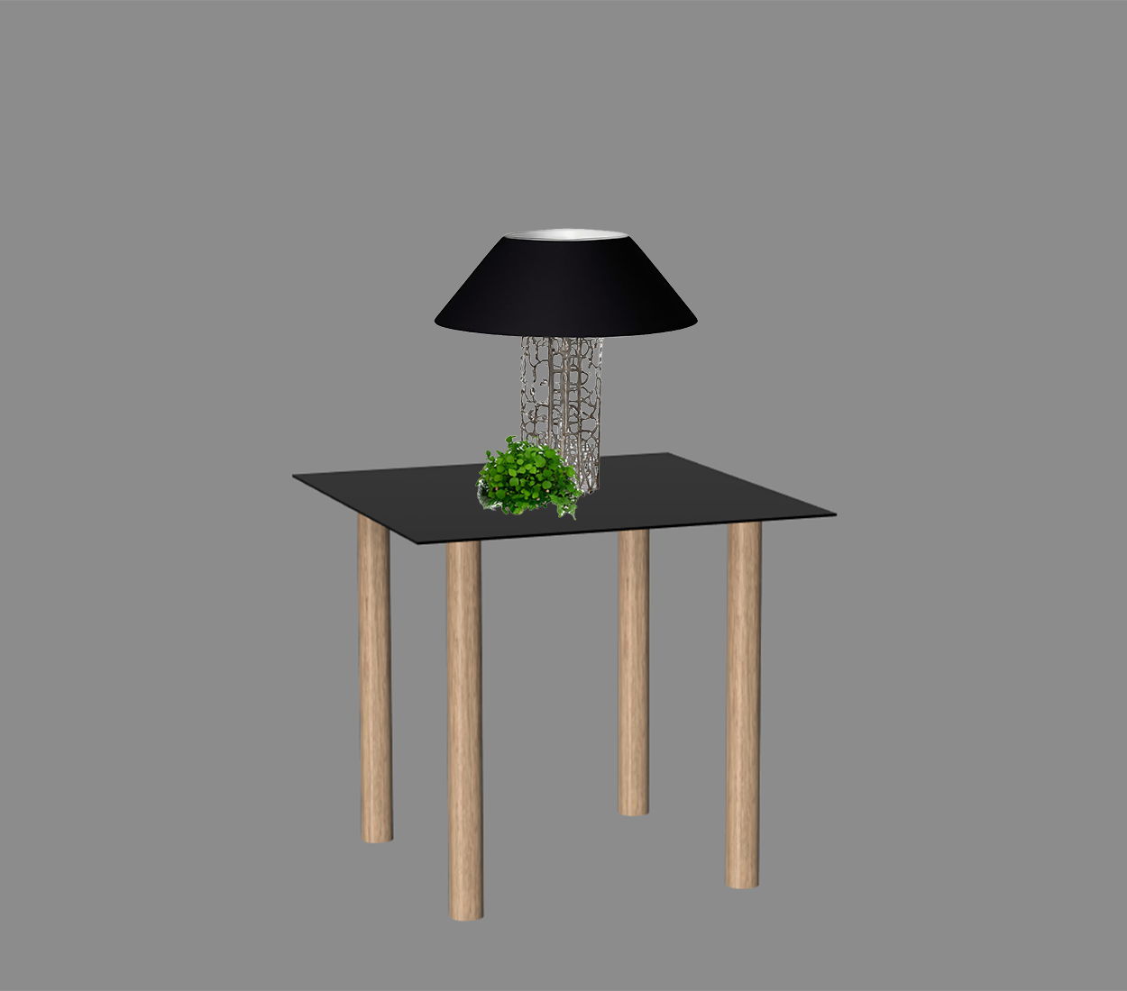 Gouda table carrée avec 4 pieds identiques