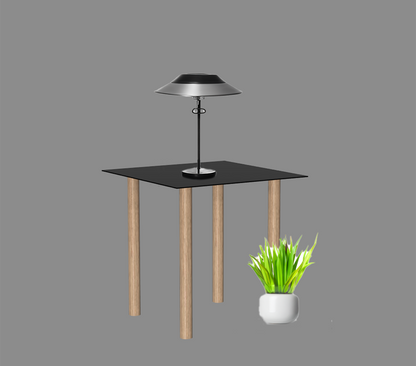 Gouda table carrée avec 4 pieds identiques