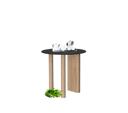 Gouda table ronde avec pieds asymétriques