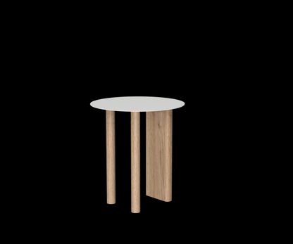 Gouda table ronde avec pieds asymétriques