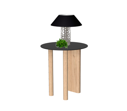 Gouda table ronde avec pieds asymétriques