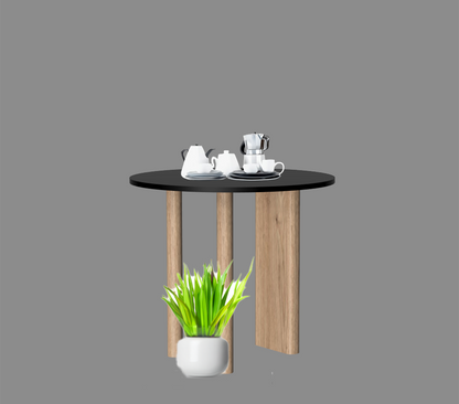 Gouda table ronde avec pieds asymétriques