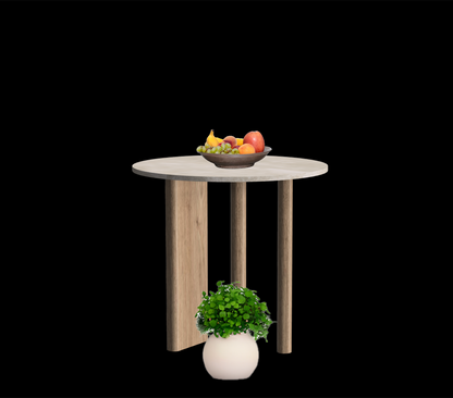 Gouda table ronde avec pieds asymétriques