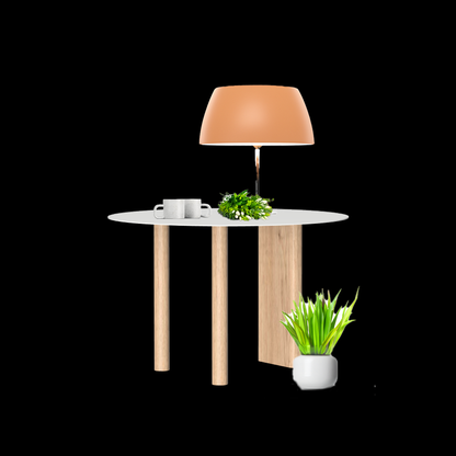 Gouda table ronde avec pieds asymétriques