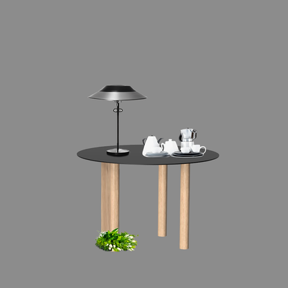 Gouda table ronde avec pieds asymétriques