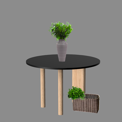 Gouda table ronde avec pieds asymétriques