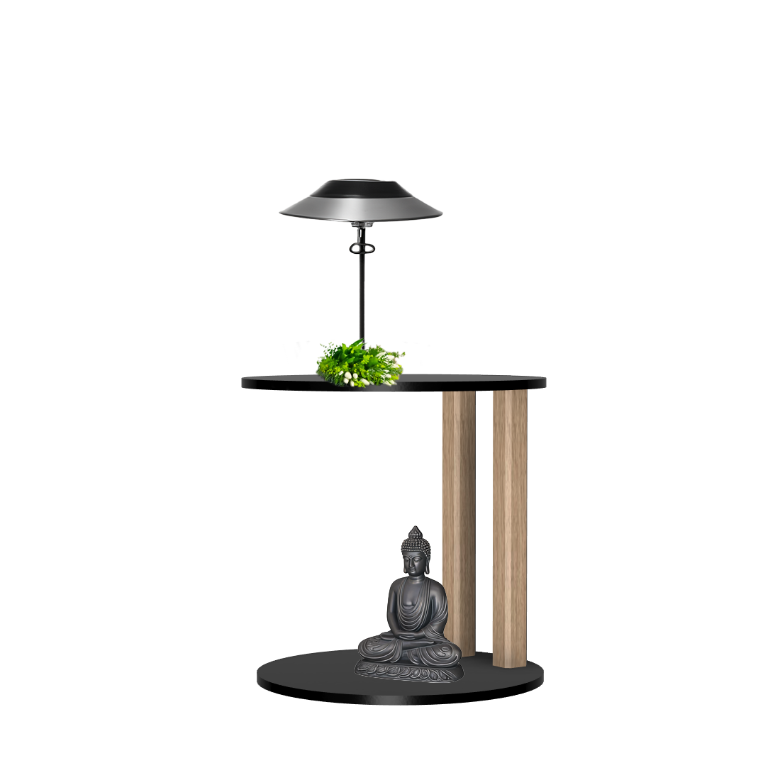 Melrose table ronde avec 2 pieds