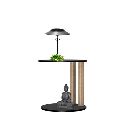 Melrose table ronde avec 2 pieds