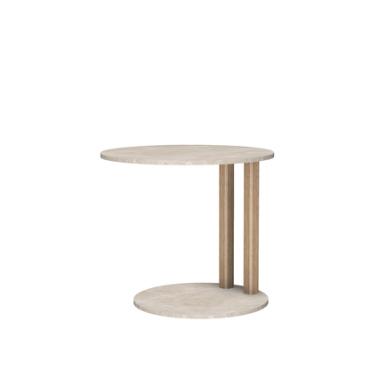 Melrose table ronde avec 2 pieds
