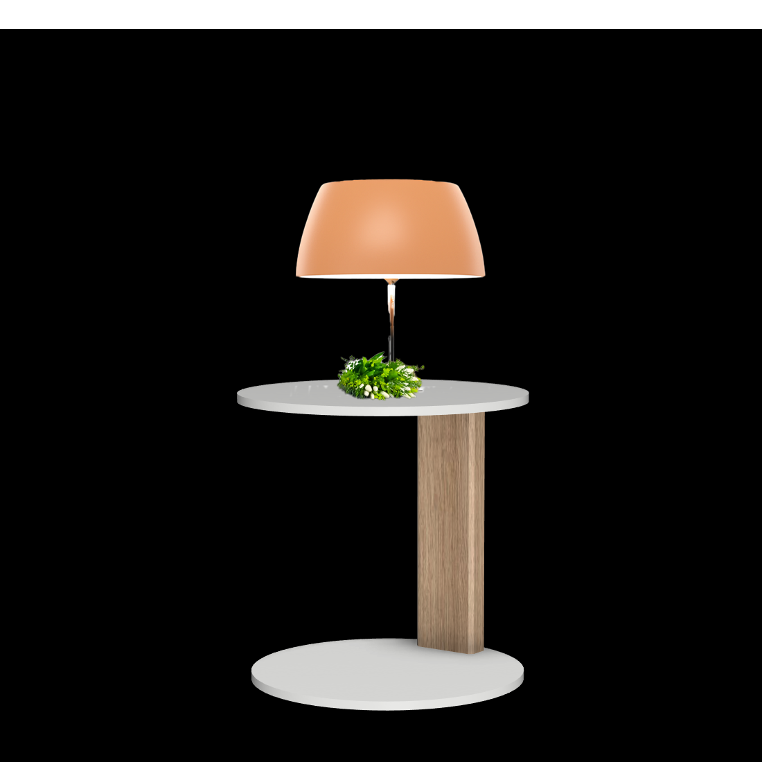 Melrose table ronde avec 1 pied