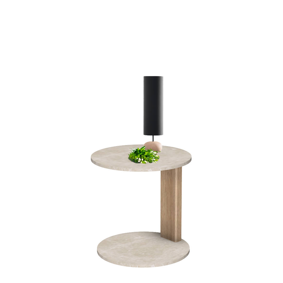 Melrose table ronde avec 1 pied