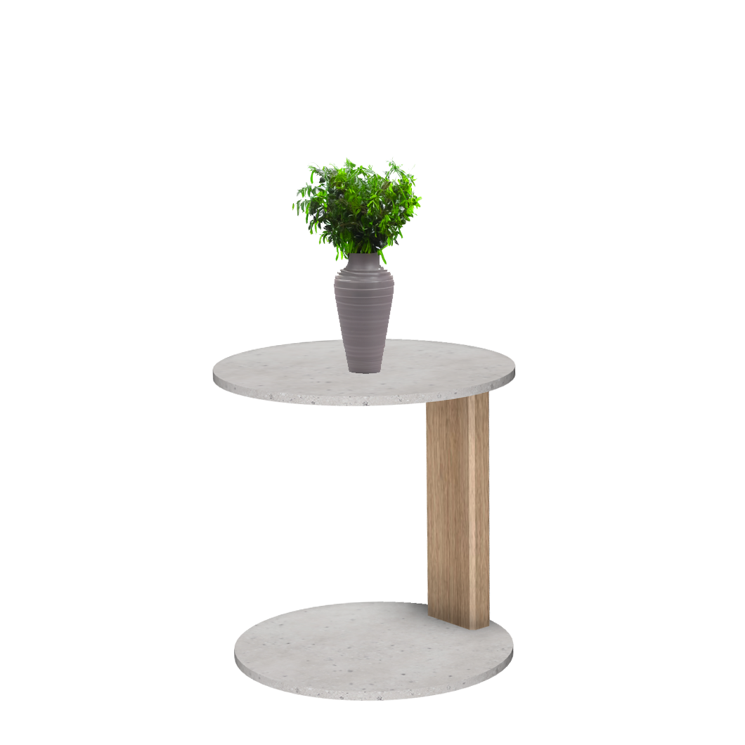 Melrose table ronde avec 1 pied