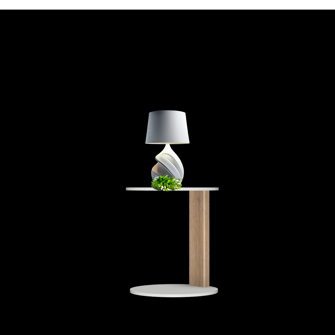 Melrose table ronde avec 1 pied
