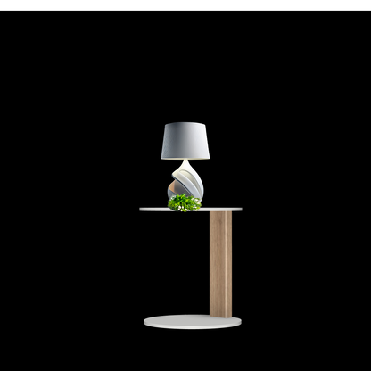 Melrose table ronde avec 1 pied