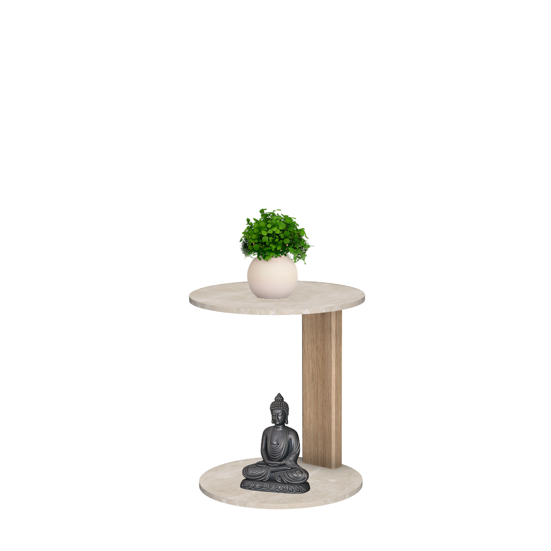 Melrose table ronde avec 1 pied