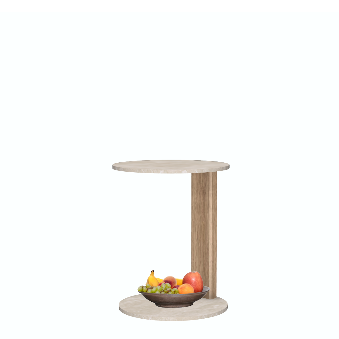 Melrose table ronde avec 1 pied