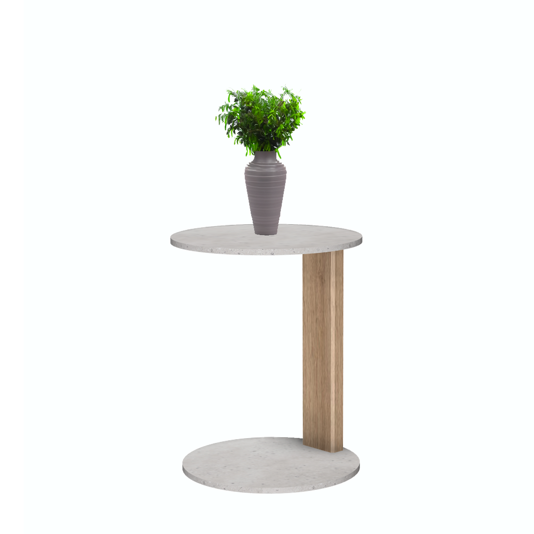 Melrose table ronde avec 1 pied