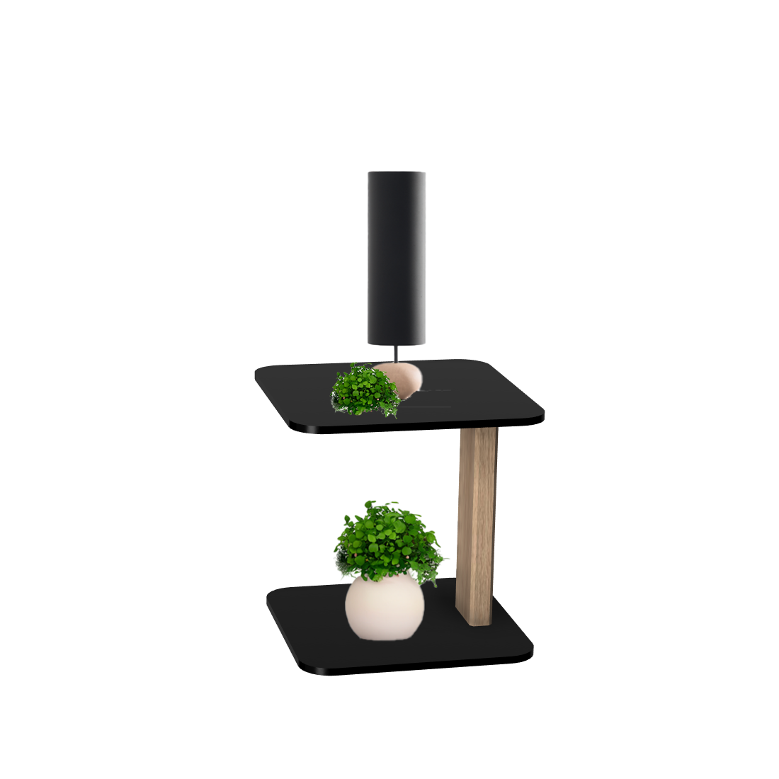 Melrose  table carrée avec 1 pied