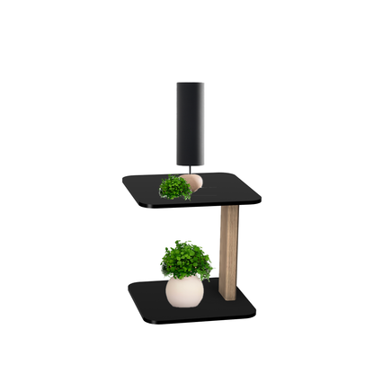Melrose  table carrée avec 1 pied