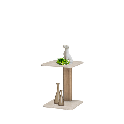 Melrose  table carrée avec 1 pied
