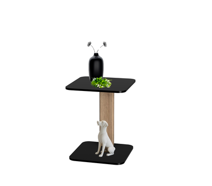 Melrose  table carrée avec 1 pied