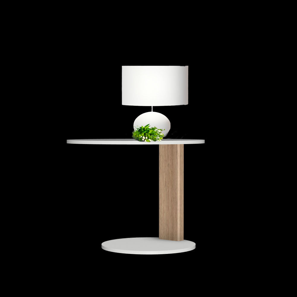 Melrose table ronde avec 1 pied