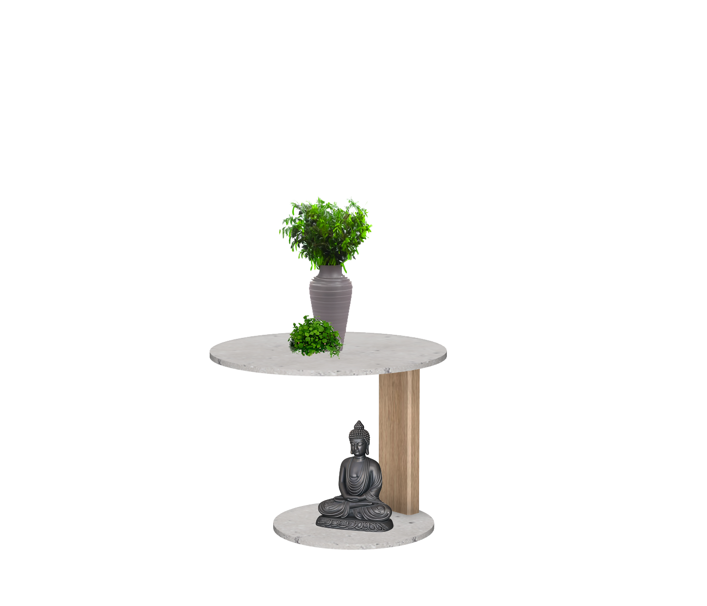 Melrose table ronde avec 1 pied