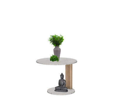 Melrose table ronde avec 1 pied