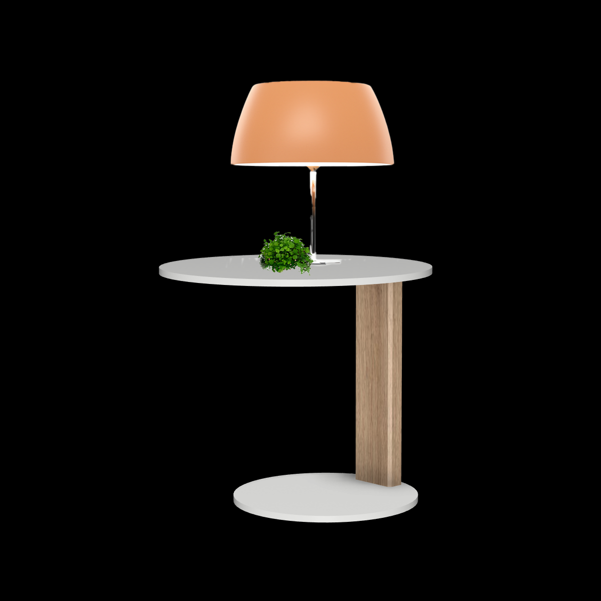 Melrose table ronde avec 1 pied