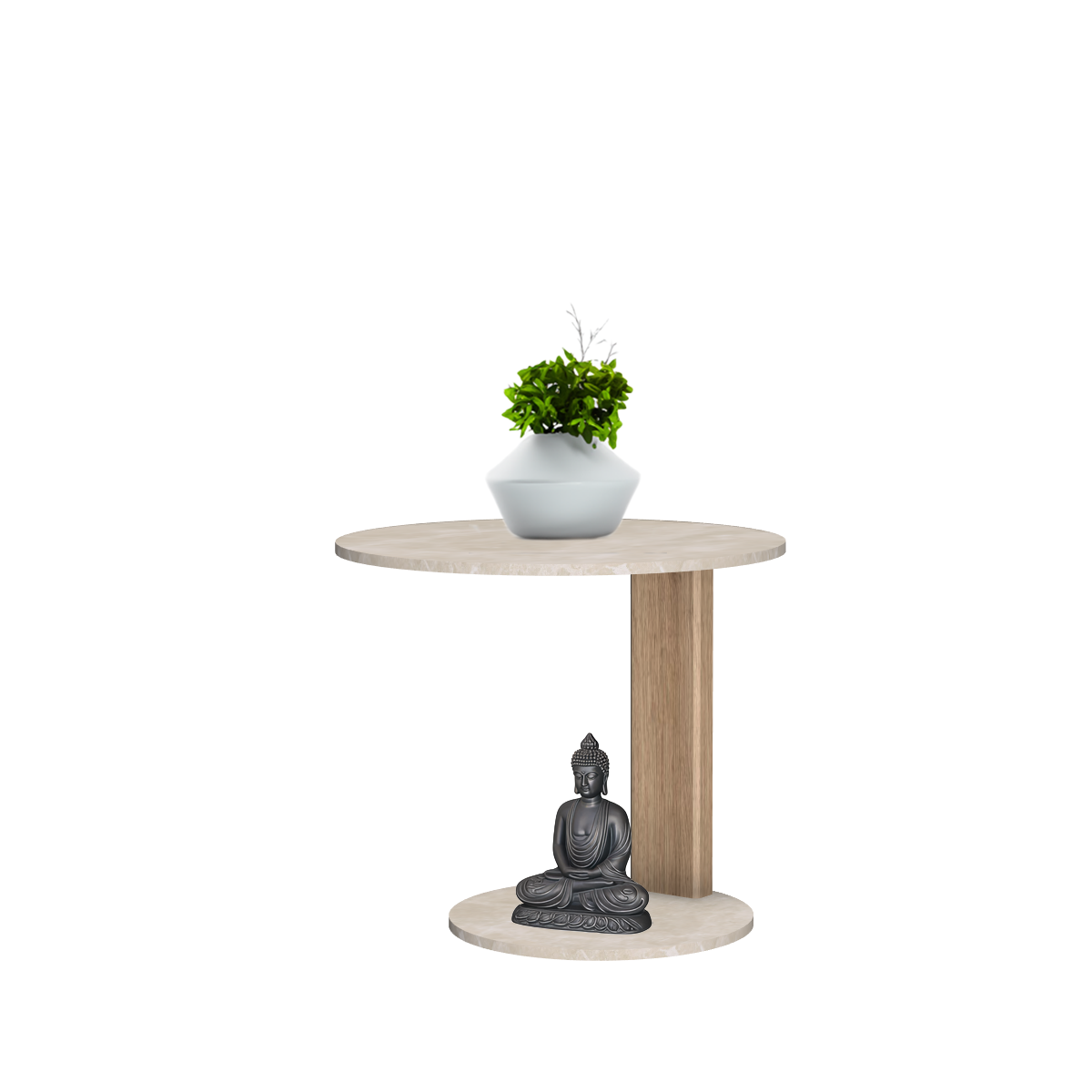 Melrose table ronde avec 1 pied