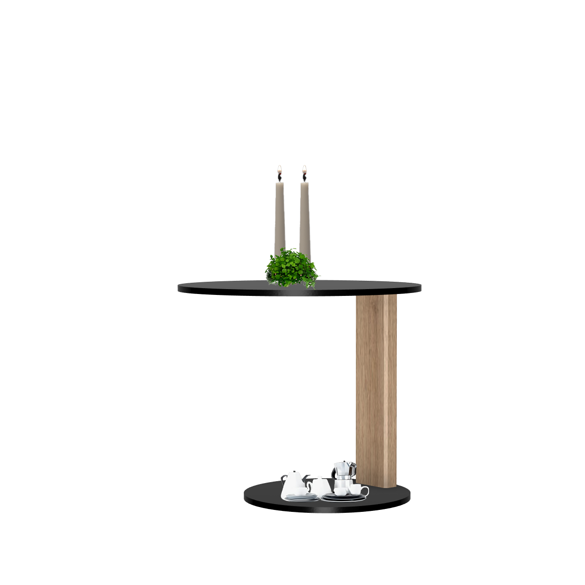 Melrose table ronde avec 1 pied