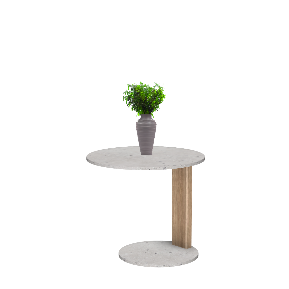 Melrose table ronde avec 1 pied