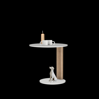 Melrose table ronde avec 1 pied