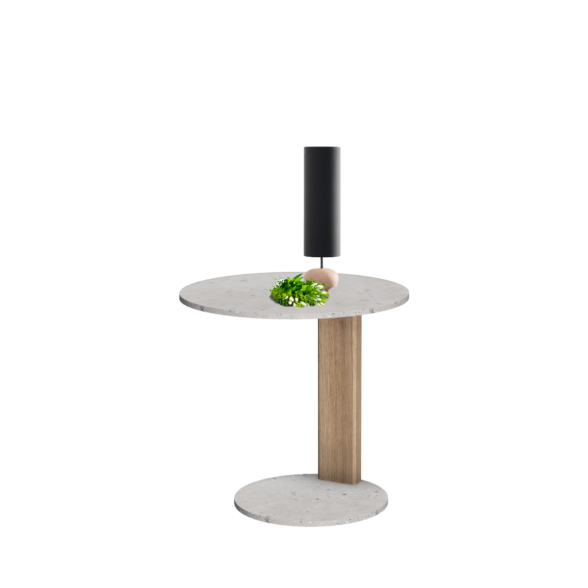 Melrose table ronde avec 1 pied